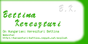 bettina kereszturi business card